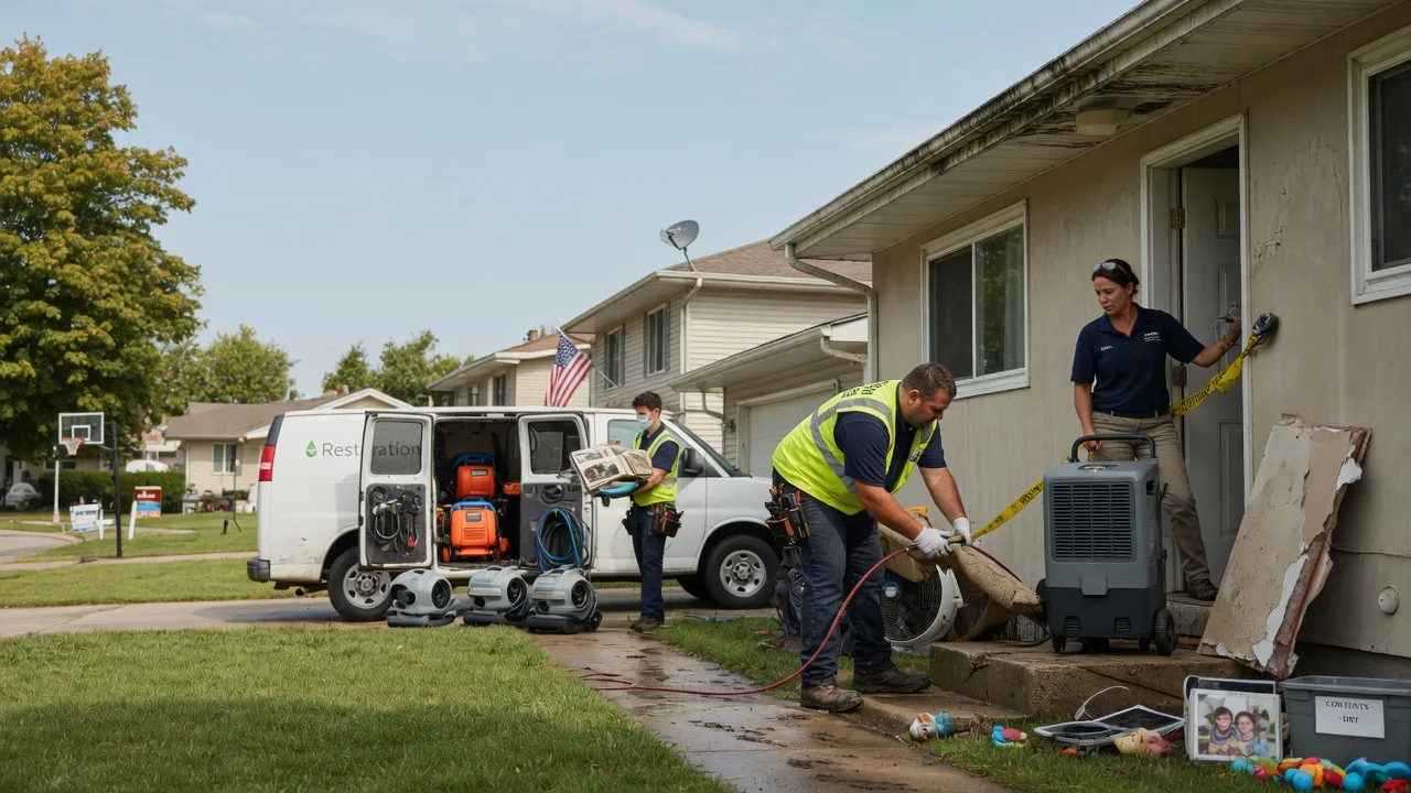Water Damage Restoration in Bunch, OK near me